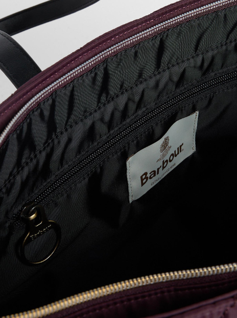 Barbour Quilted Tote Bag Fig