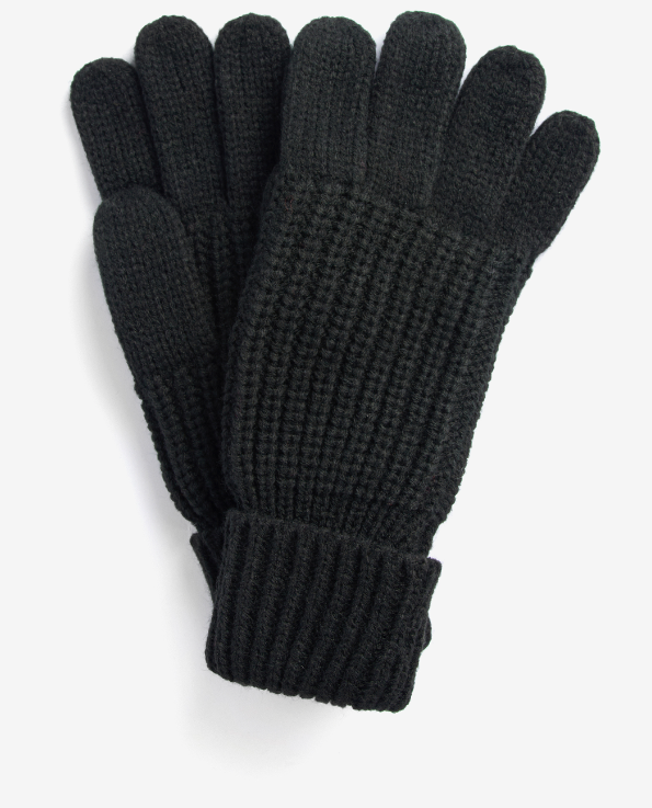 Barbour Saltburn Knitted Gloves Black