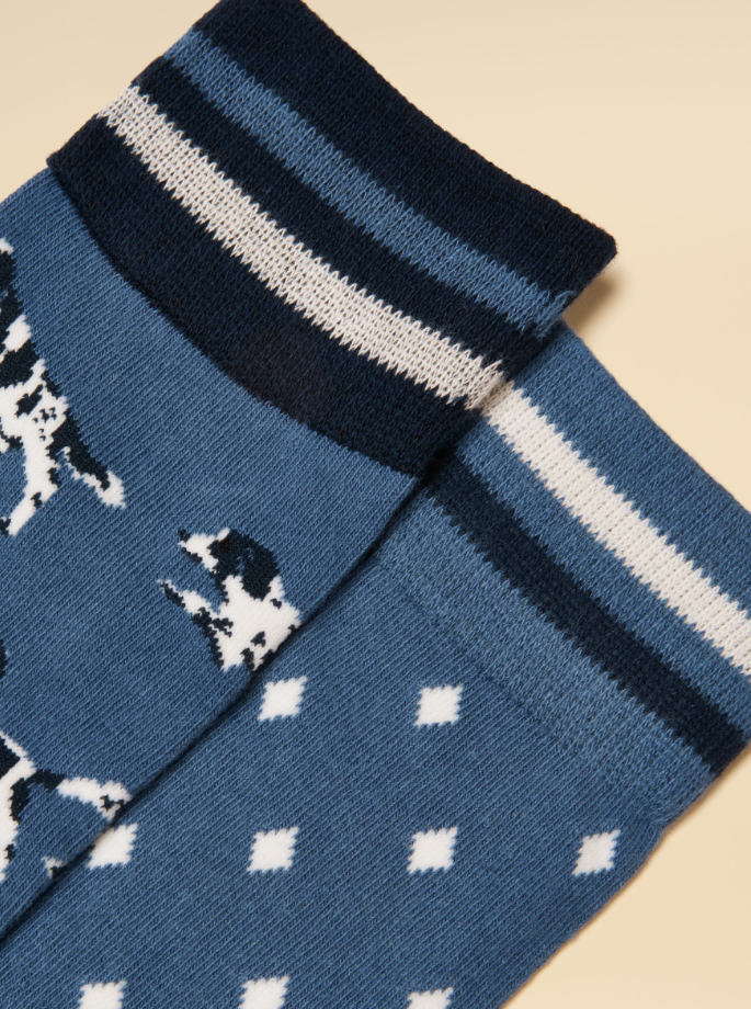 Joules Kingsbury Blue Dog 2 Pack Socks