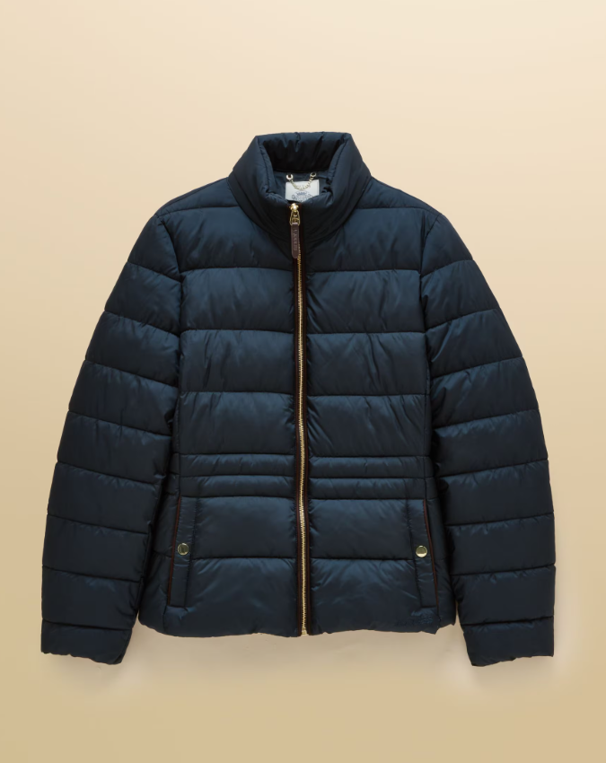 Joules Paddock Showerproof Padded Coat Navy