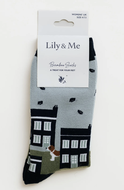 Lily & Me City Scene Bamboo Socks
