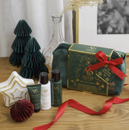 The Somerset Toiletry Co. Holly Wreath Bath & Body Care Set