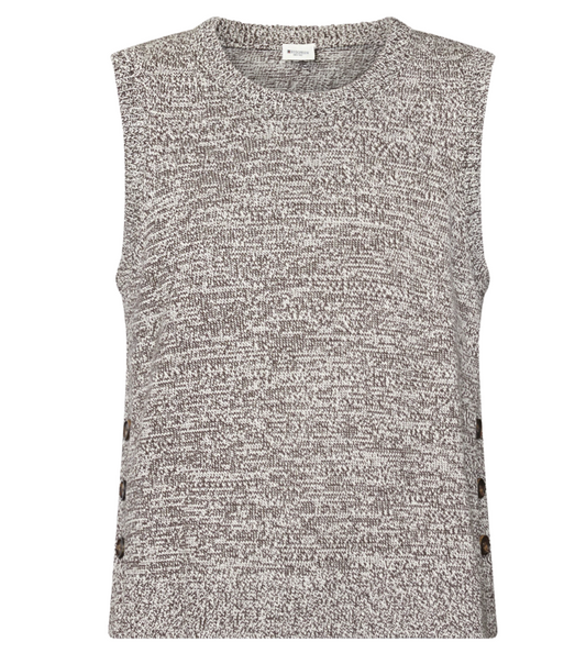 RedGreen Katalina Tank Top Dark Brown Melange