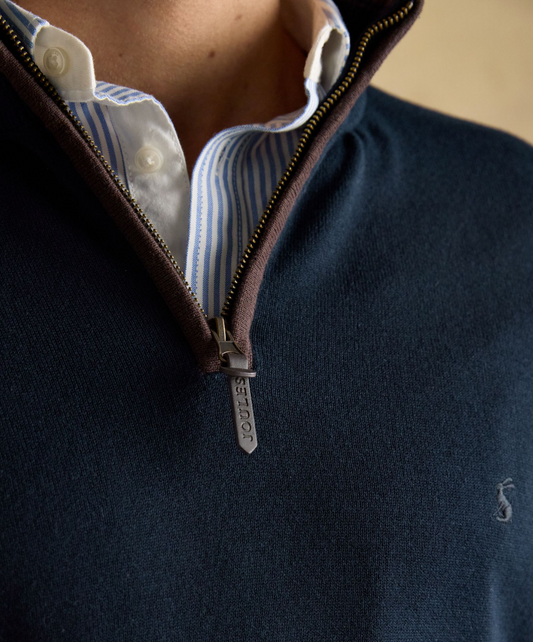 Joules Hillside 1/4 Zip Sweater Navy