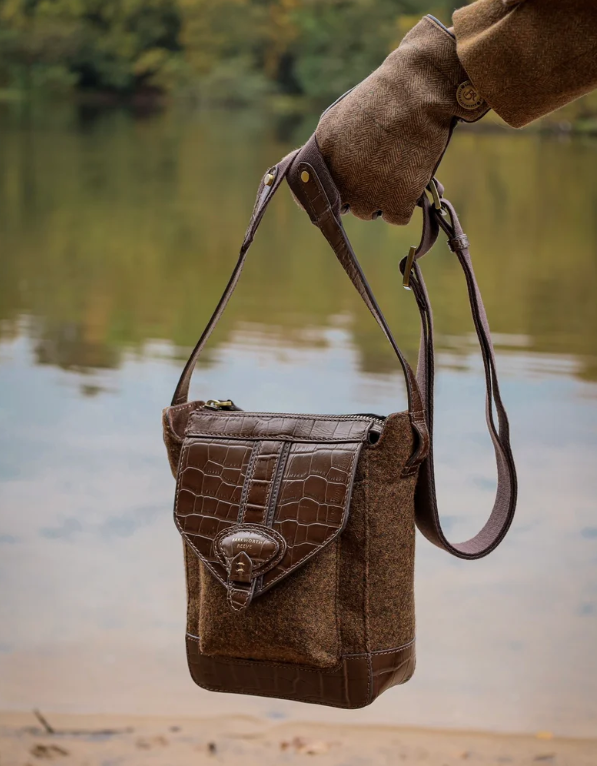 Barkworth Reeve Hackthorn Crossbody Bag Tweed/Green