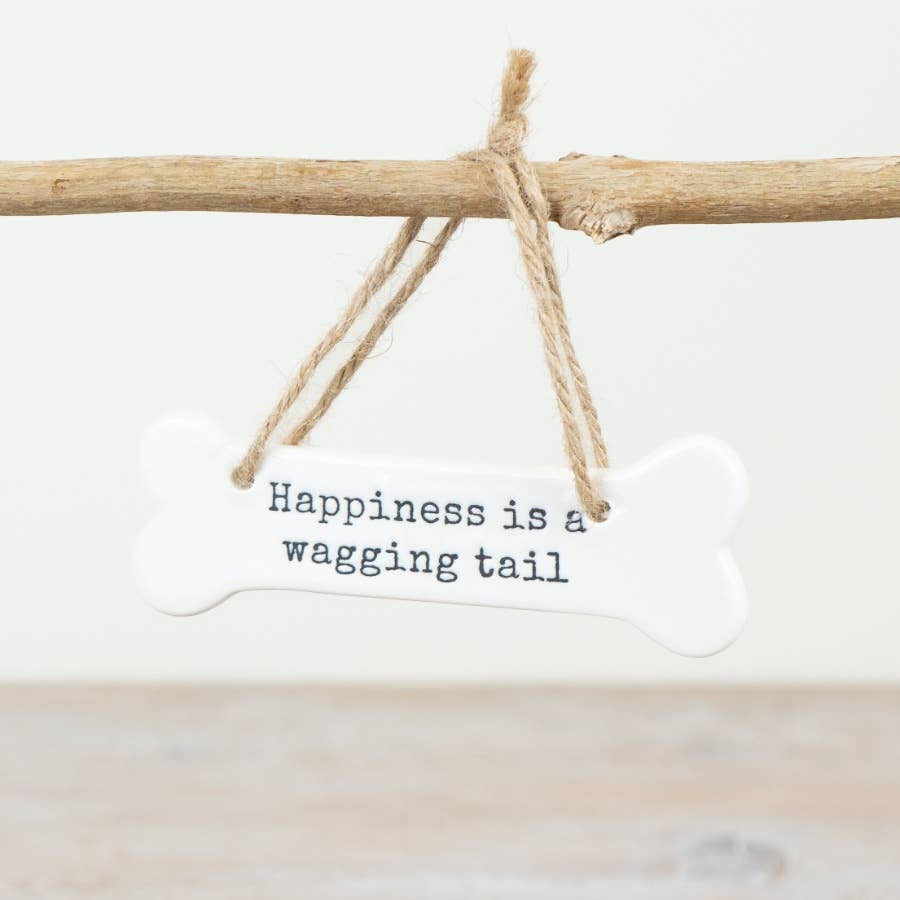 Happiness Is A Wagging Tail Ornament
