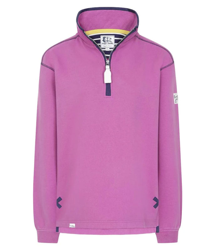 Super Soft Raspberry 1 4 Zip Sweatshirt Jobsons of Alnwick Limited