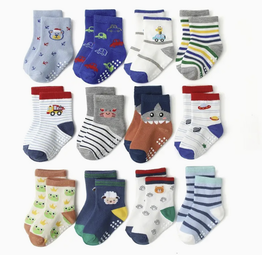 6 Pack Children's Animal Socks
