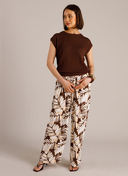 Yest Mirjam Top Coffee Brown