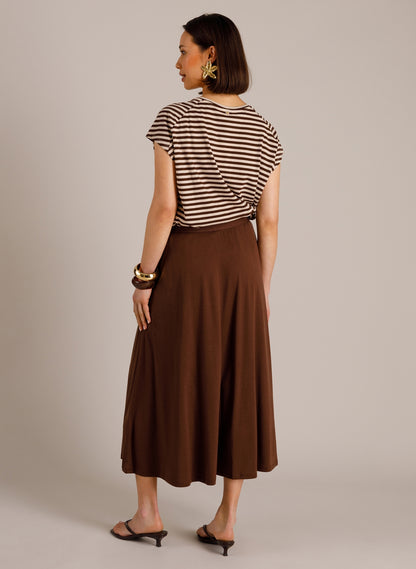 Yest Melina Skirt Coffee Brown