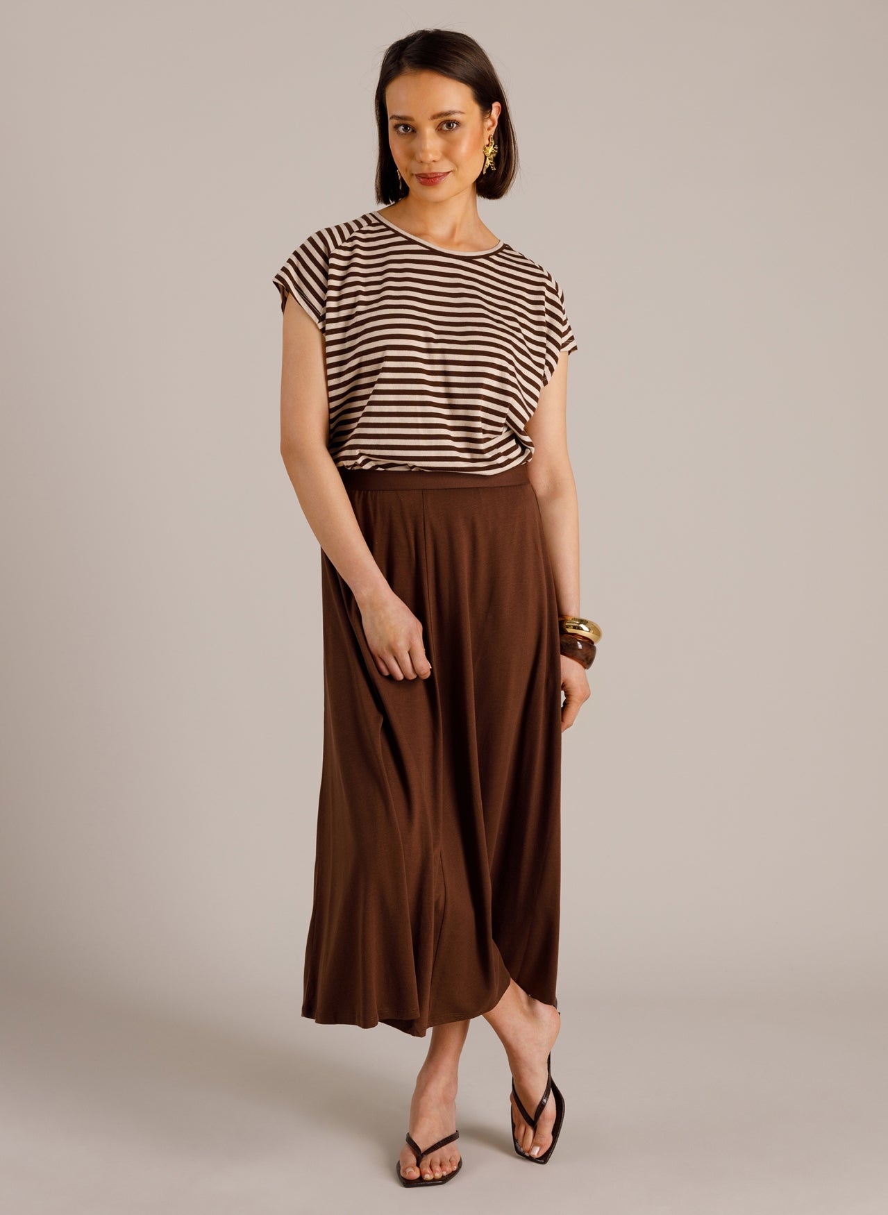 Yest Melina Skirt Coffee Brown