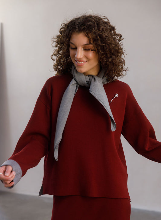 Yest Brenna Essential Top Wine Red