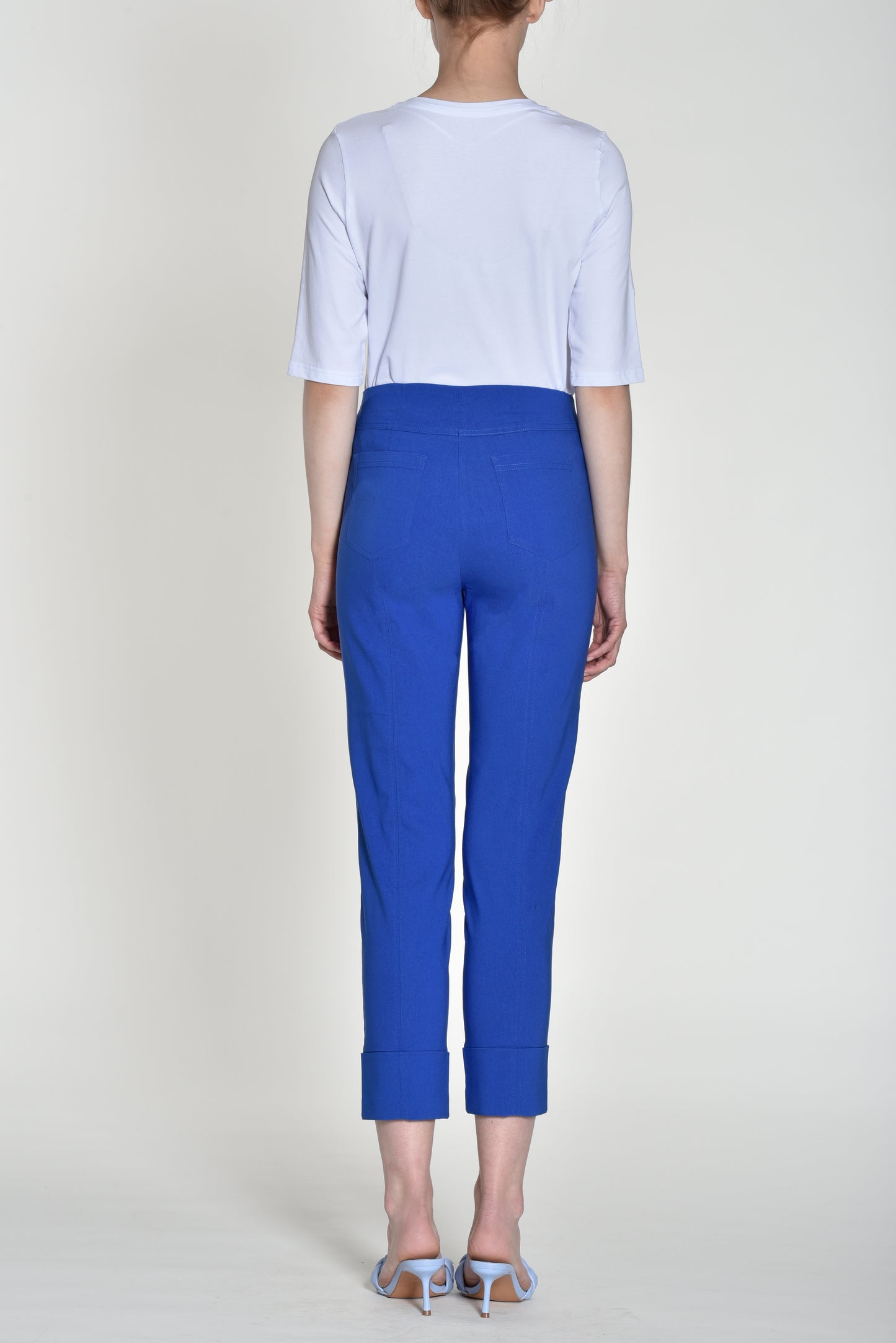 Rose 09 Ankle Grazer Trousers Azure Blue