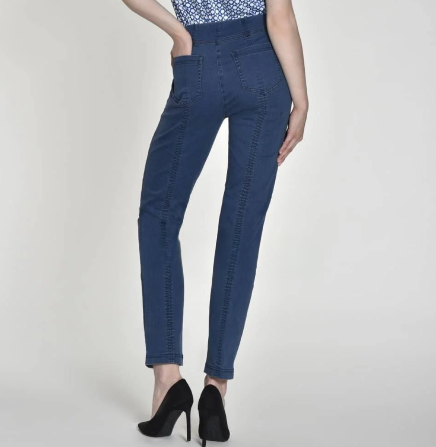 Bella 09 Ankle Grazer Jeans Mid-Blue