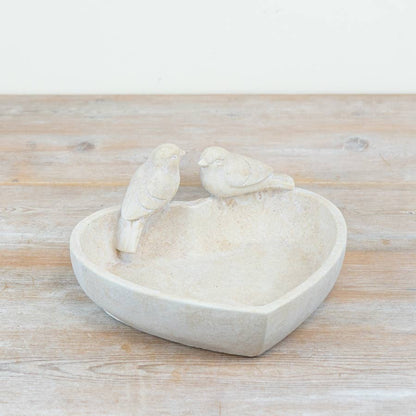 Heart Bird Bath & Feeder
