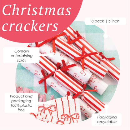 Jobsons of Alnwick Bow Christmas Saucer Crackers