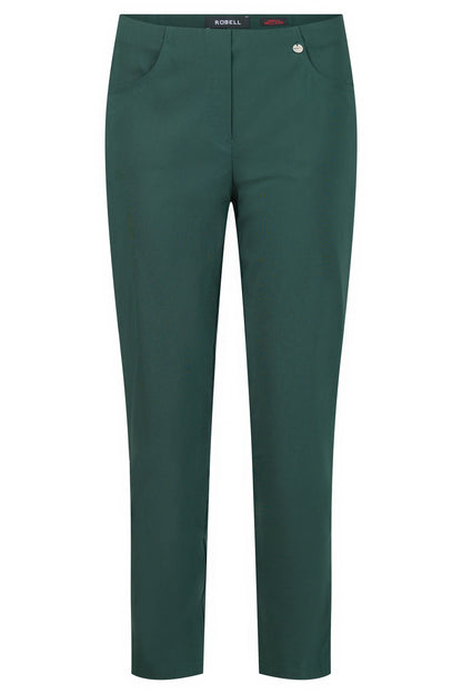 Bella 09 Ankle Grazer Trousers Forest Green