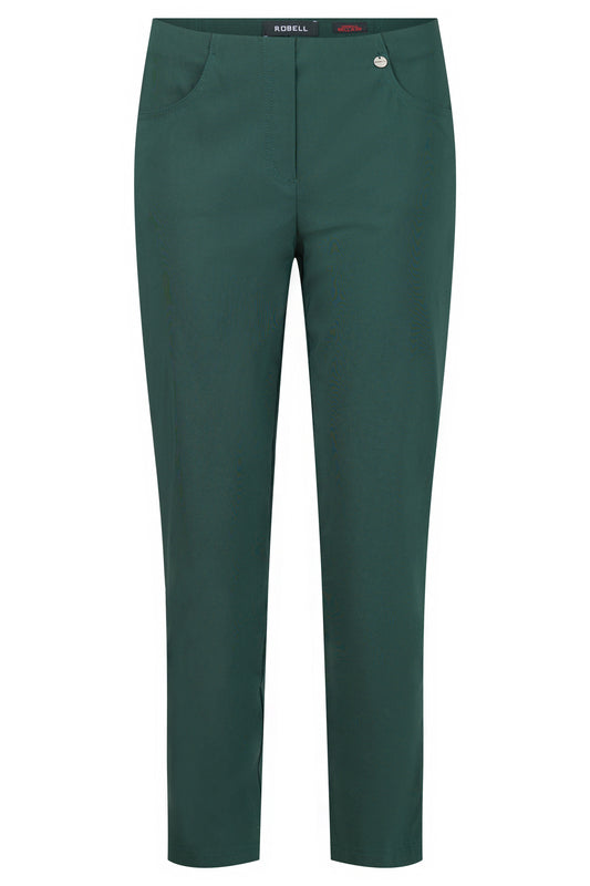 Bella 09 Ankle Grazer Trousers Forest Green