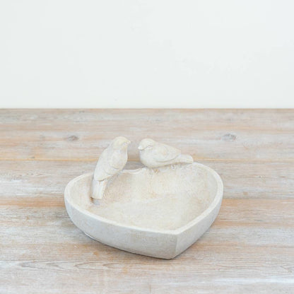 Heart Bird Bath & Feeder