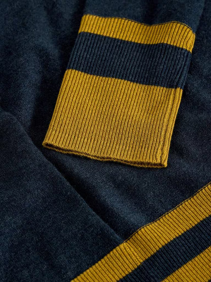 White Stuff Cara Collar Jumper Navy/Multi