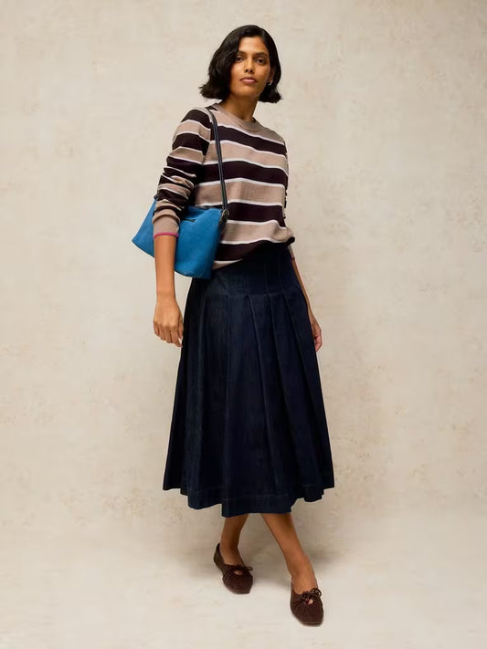 White Stuff Katie Stripe Jumper Natural Multi