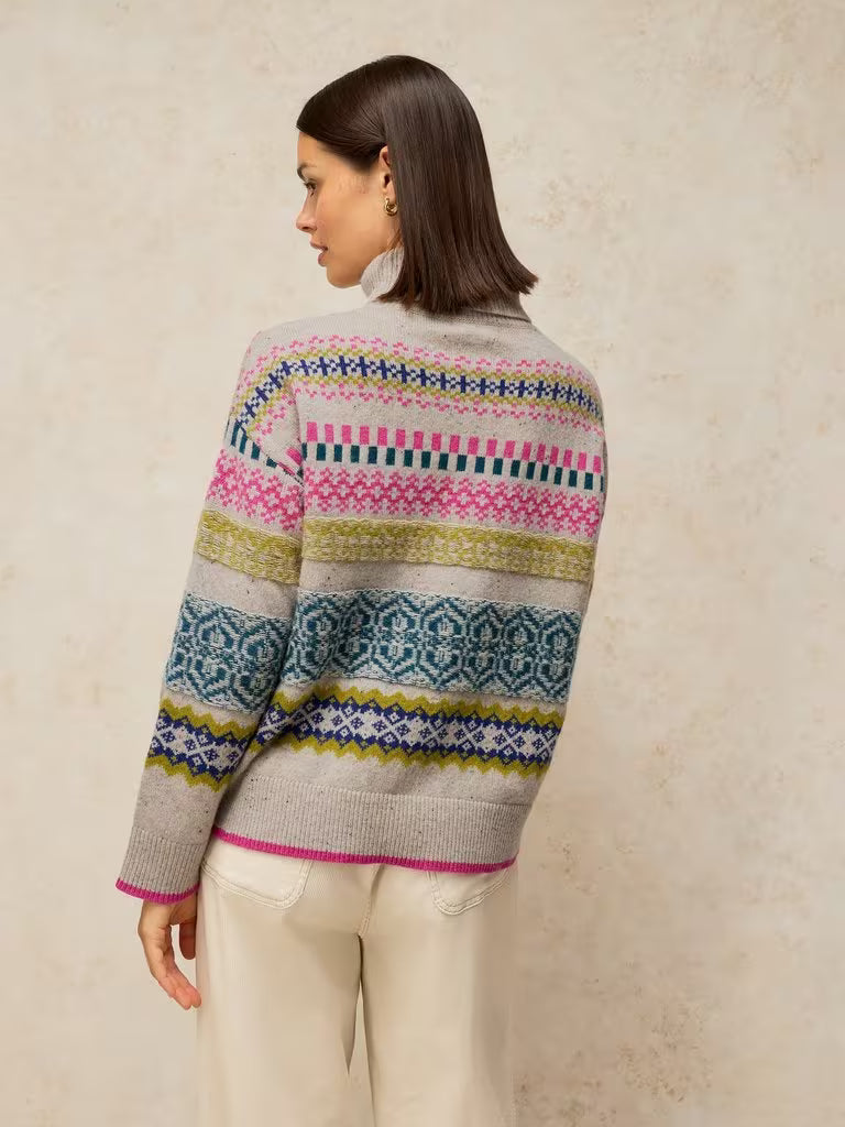 White Stuff Felicity Fairisle Jumper Natural Multi
