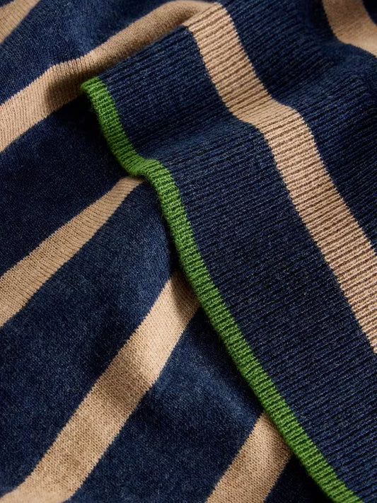 White Stuff Katie Roll Neck Jumper Navy Multi