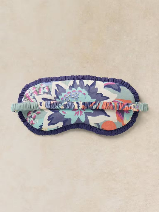 White Stuff Printed Eye Mask Blue Print