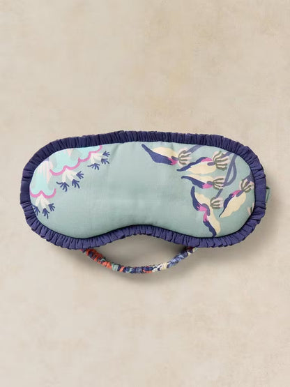 White Stuff Printed Eye Mask Blue Print
