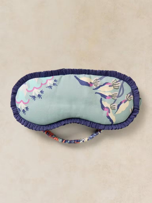 White Stuff Printed Eye Mask Blue Print