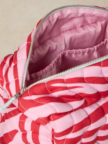 White Stuff Shelby Quilted Wash Bag Pink Multi