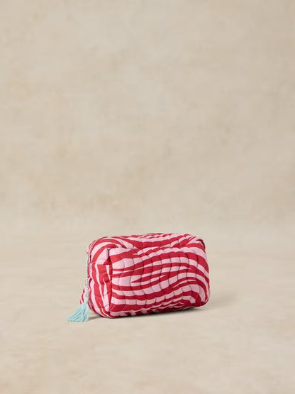 White Stuff Shelby Quilted Wash Bag Pink Multi