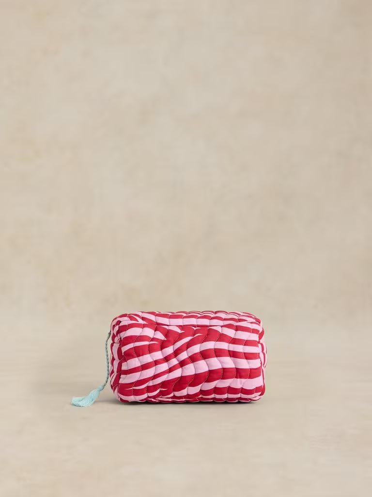 White Stuff Shelby Quilted Wash Bag Pink Multi