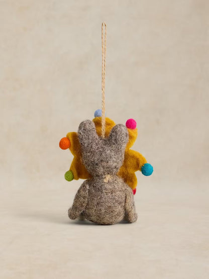 White Stuff Cat Star Hanging Decoration