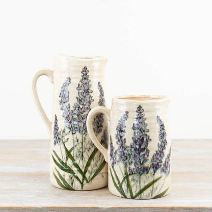 Lavender Design Ceramic Jug
