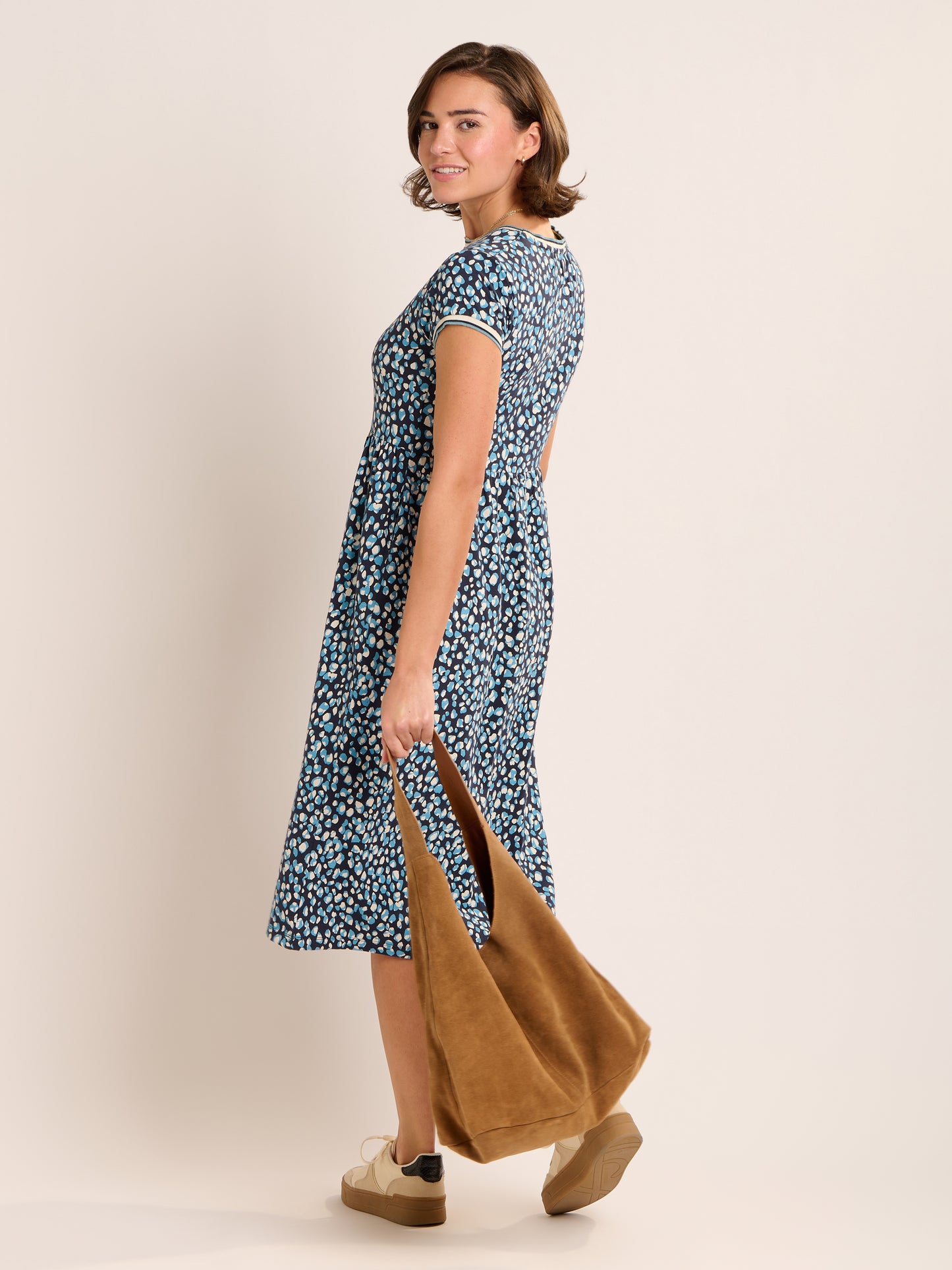 Brakburn Alexia Jersey Midi Dress Blue