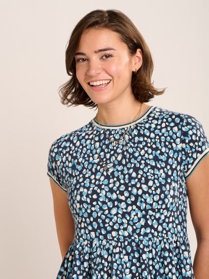 Brakburn Alexia Jersey Midi Dress Blue
