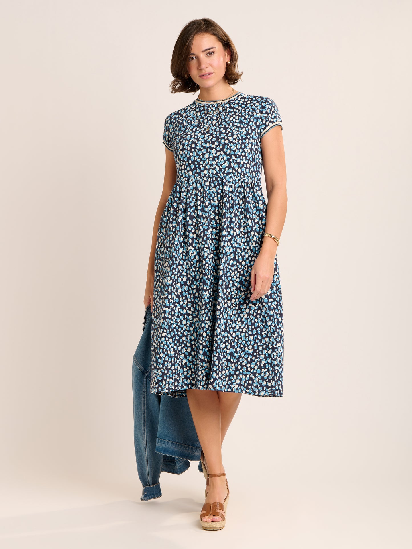 Brakburn Alexia Jersey Midi Dress Blue