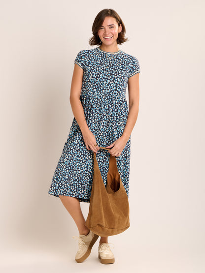 Brakburn Alexia Jersey Midi Dress Blue
