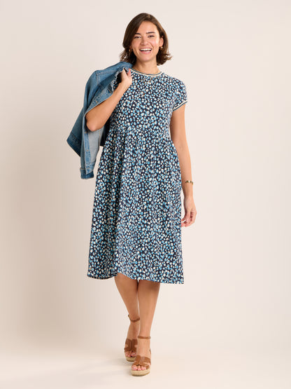 Brakburn Alexia Jersey Midi Dress Blue
