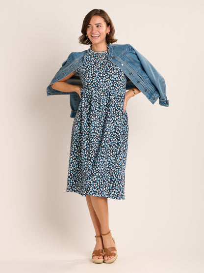 Brakburn Alexia Jersey Midi Dress Blue