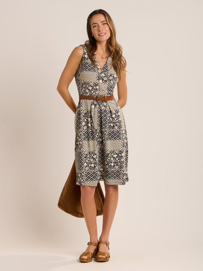 Brakeburn Iro Jersey Knee Length Dress Black
