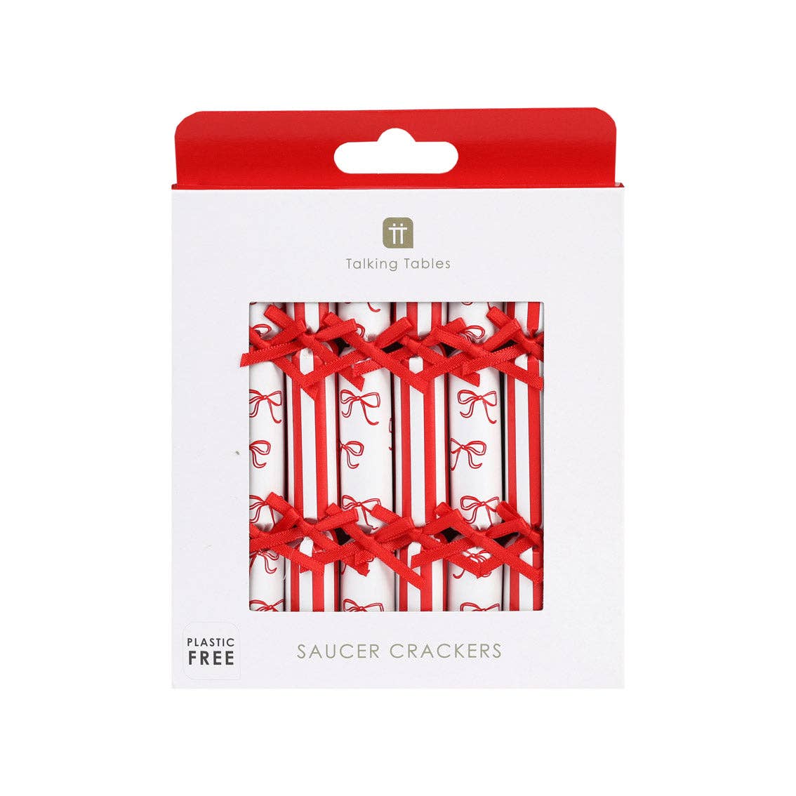 Jobsons of Alnwick Bow Christmas Saucer Crackers