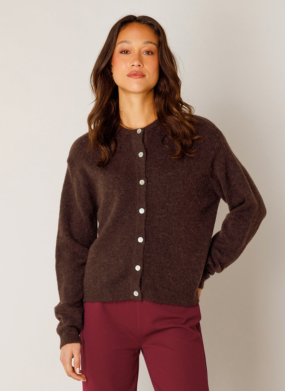 Yest Yuli Cardigan Brown