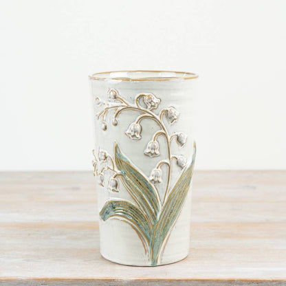 Jobsons of Alnwick Embossed Flower Design Vase