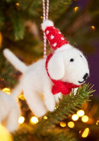 Felt Dog Decoration
