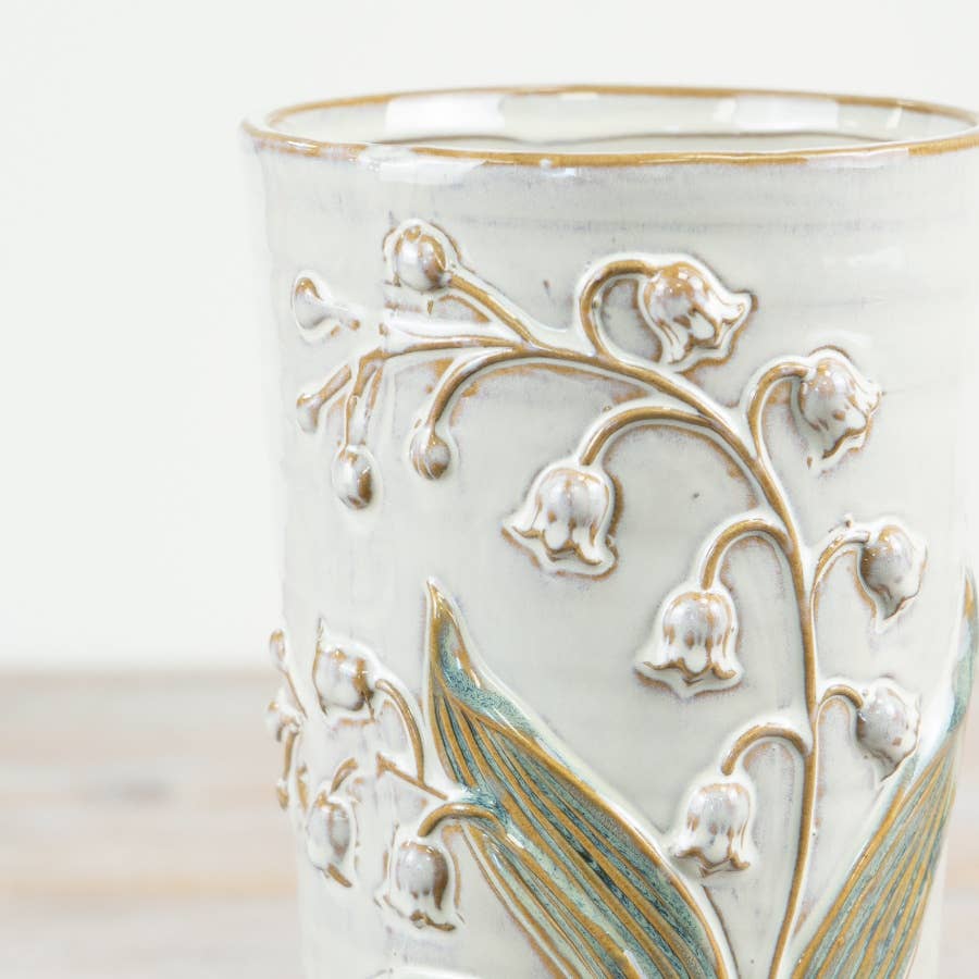 Jobsons of Alnwick Embossed Flower Design Vase