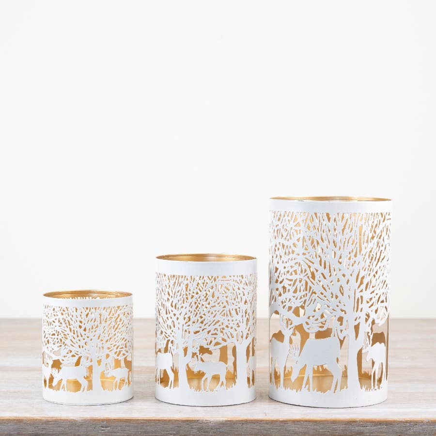 Christmas Scene Candle Holder