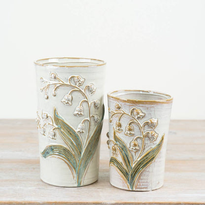 Jobsons of Alnwick Embossed Flower Design Vase