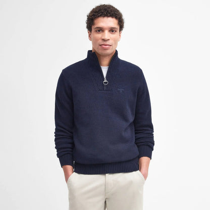 Barbour Essential Half Zip Jumper Navy